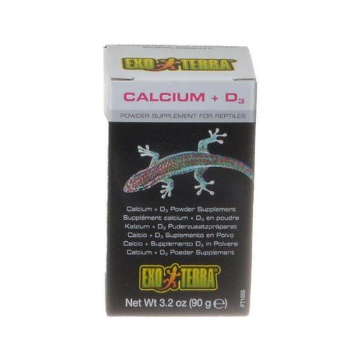 Exo-Terra Calcium + D3 Powder Supplement for Reptiles - 3.2 oz (90 g) - Giftscircle