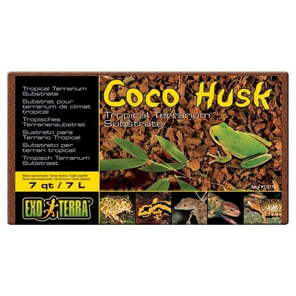 Exo Terra Coco Husk Brick Tropical Terrarium Reptile Substrate - 7 qt - Giftscircle