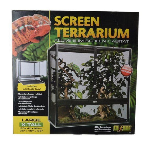 Exo-Terra Screen Terrarium - Large X-Tall - (36"L x 18"W x 36"H) - Giftscircle