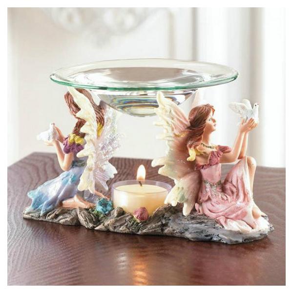 Fairies and Doves Oil Warmer - Giftscircle