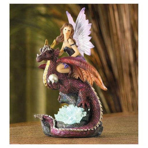 Fairy Riding Dragon with Color-Changing Crystals - Giftscircle