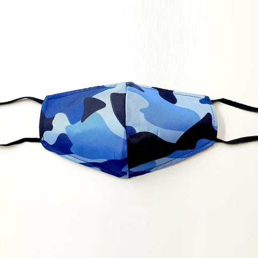 Fancy Cloth Face Mask Camo Blue & Black 1 Each by Giftscircle - Giftscircle