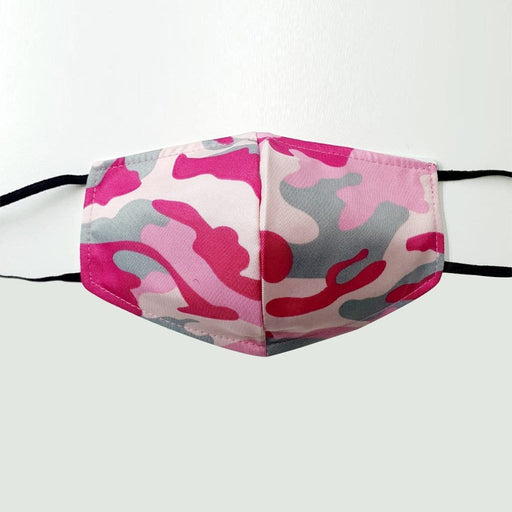 Fancy Cloth Face Mask Camo Pink & Grey 1 Each by Giftscircle - Giftscircle
