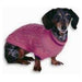 Fashion Pet Cable Knit Dog Sweater - Pink - Medium (14"-19" From Neck Base to Tail) - Giftscircle