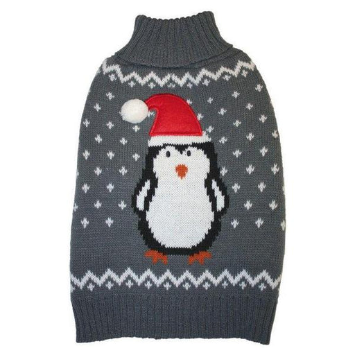 Fashion Pet Gray Penguin Dog Sweater - Medium - Giftscircle