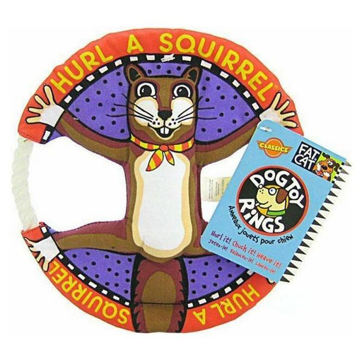 Fat Cat Dog Toy Rings - Assorted - 10" Diameter - Giftscircle