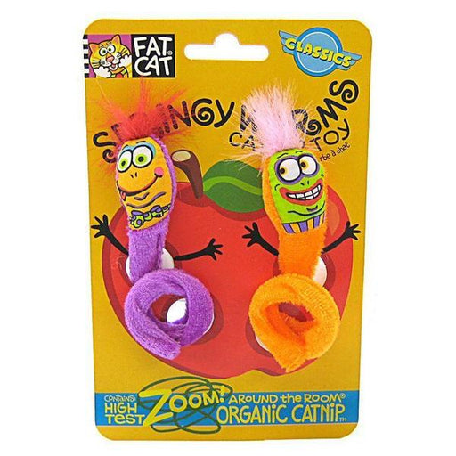 Fat Cat Springy Worm Catnip Toy - Assorted - Springy Worm Catnip Toy - Giftscircle
