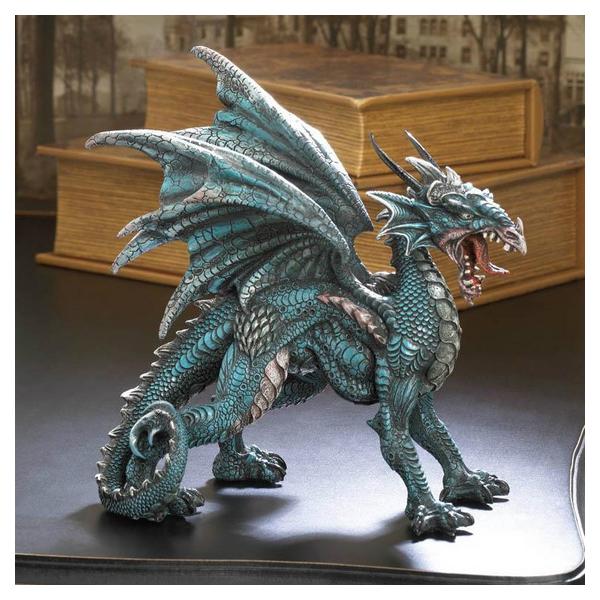 Fierce Winged Dragon Statue - Giftscircle