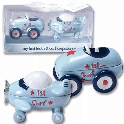 First Tooth and Curl Keepsake Set - Boy - Giftscircle
