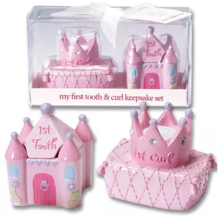 First Tooth and Curl Keepsake Set - Girl - Giftscircle