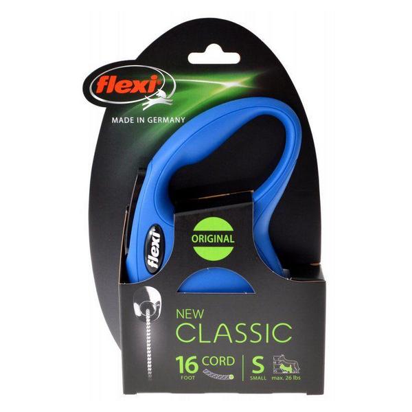 Flexi New Classic Retractable Cord Leash - Blue - Small - 16' Lead (Pets up to 26 lbs) - Giftscircle