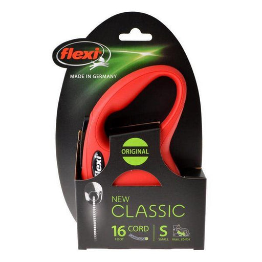 Flexi New Classic Retractable Cord Leash - Red - Small - 16' Lead (Pets up to 26 lbs) - Giftscircle