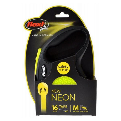 Flexi New Neon Retractable Tape Leash - Medium - 16' Tape (Pets up to 55 lbs) - Giftscircle