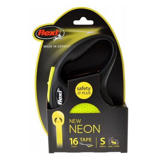 Flexi New Neon Retractable Tape Leash - Small - 16' Tape (Pets up to 33 lbs) - Giftscircle