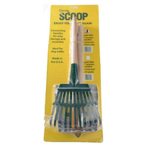Flexrake Scoop and Steel Rake Set with Wood Handle - Small - 1 count - Giftscircle