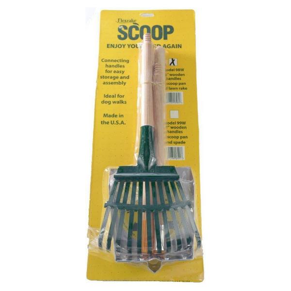 Flexrake Scoop and Steel Rake Set with Wood Handle - Small - 1 count - Giftscircle