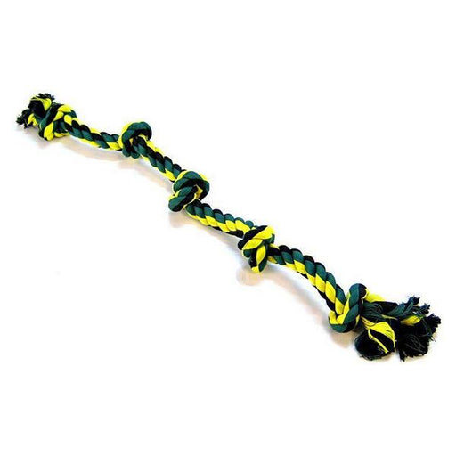 Flossy Chews Colored 5 Knot Tug Rope - X-Large (3' Long) - Giftscircle