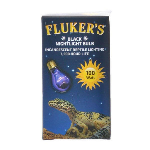 Flukers Black Nightlight Incandescent Bulb - 100 Watt - Giftscircle