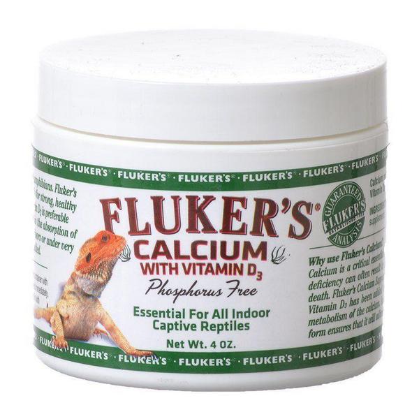 Flukers Calcium with D3 - 4 oz - Giftscircle