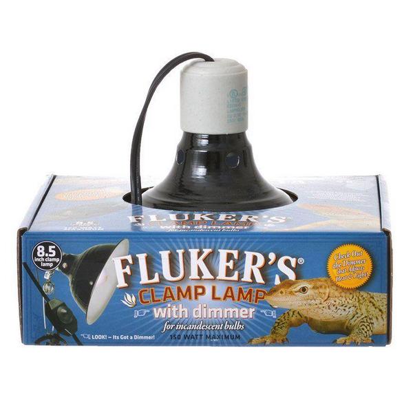 Flukers Clamp Lamp with Dimmer - 150 Watt (8.5" Diameter) - Giftscircle