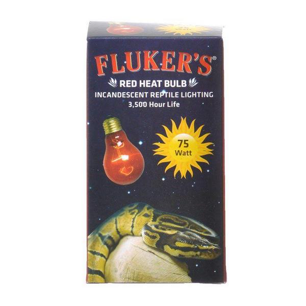 Flukers Red Heat Incandescent Bulb - 75 Watt - Giftscircle