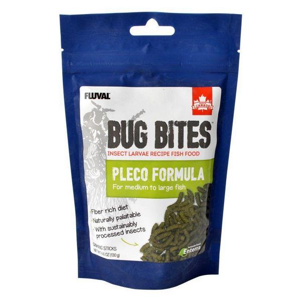 Fluval Bug Bites Pleco Formula Sticks for Medium-Large Fish - 4.59 oz - Giftscircle