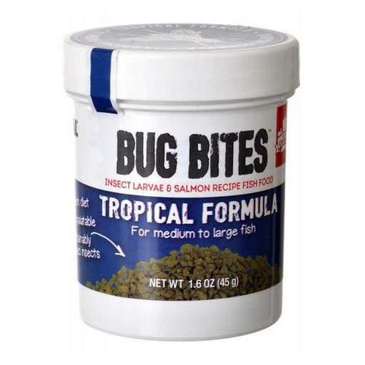 Fluval Bug Bites Tropical Formula Granules for Medium-Large Fish - 1.59 oz - Giftscircle