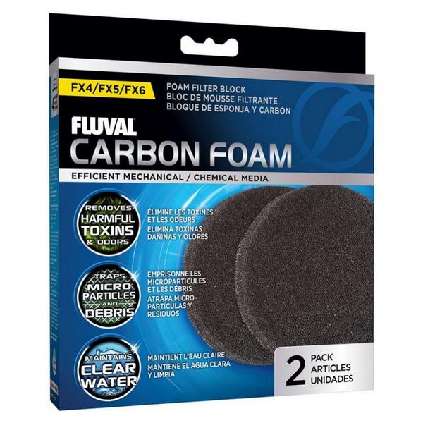 Fluval FX5/6 Replacement Carbon Impregnated Foam Pad - 2 count - Giftscircle