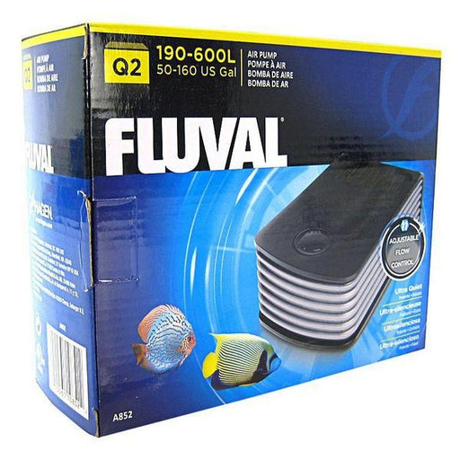 Fluval Ultra Quiet Air Pump - Q2 Air Pump - 1 Air Outlet (80-160 Gallons at 3.4 PSI) - Giftscircle