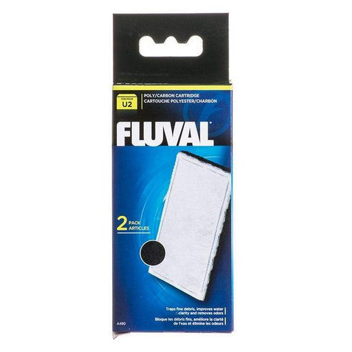 Fluval Underwater Filter Stage 2 Polyester/Carbon Cartridges - U2 Filter Cartridge (2 Pack) - Giftscircle