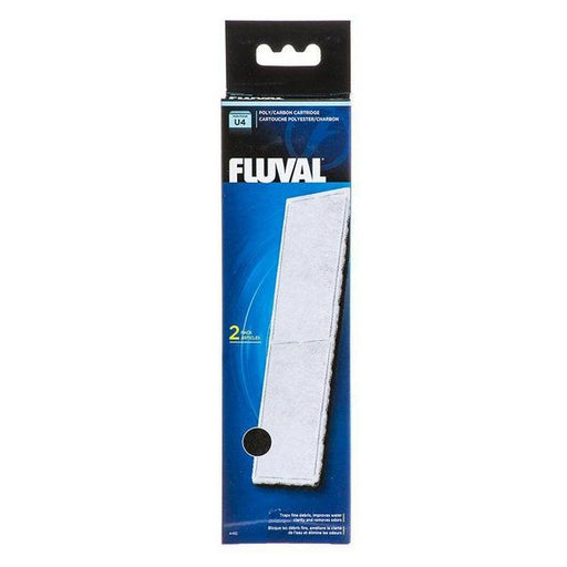 Fluval Underwater Filter Stage 2 Polyester/Carbon Cartridges - U4 Filter Cartridge (2 Pack) - Giftscircle