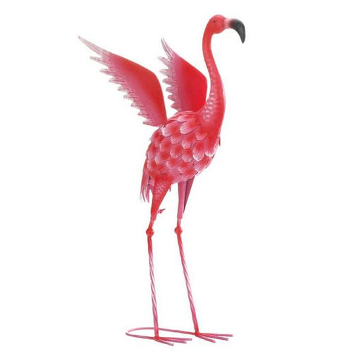 Flying Flamingo Metal Garden Decor Head Up - 27.5 inches - Giftscircle