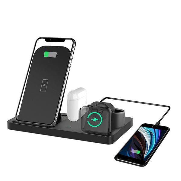 Four in One folding Fast wireless charger station (10W) - Giftscircle