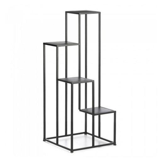 Four-Tier Modern Black Metal Plant Stand or Display Unit - Giftscircle