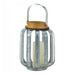 Galvanized Metal Slats Candle Lantern - 8 inches - Giftscircle