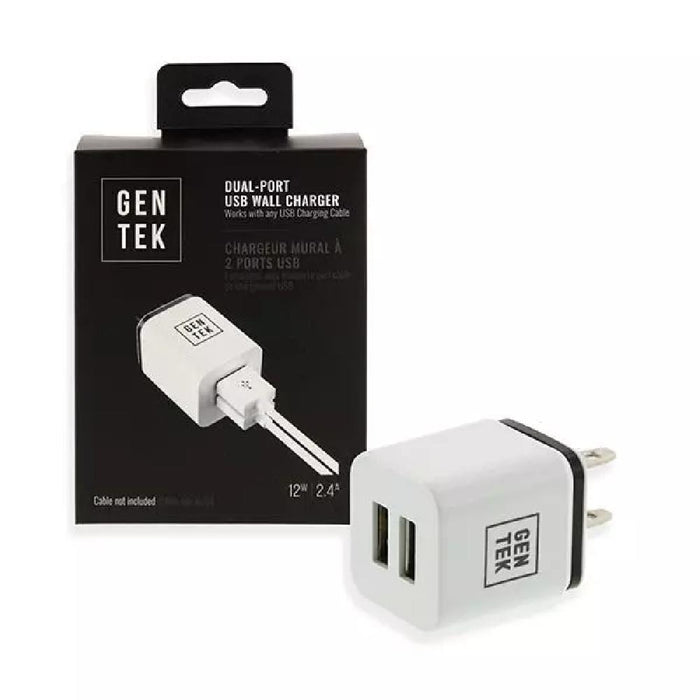 Gen Tek USB Dual Wall Charger - Giftscircle