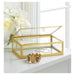 Glass Jewelry Box with Gold Frame - Giftscircle