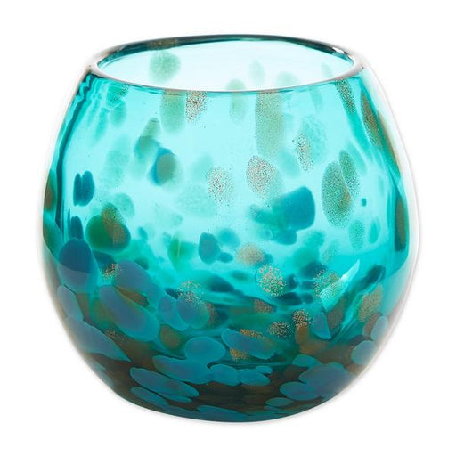 Glass Vase or Decorative Bowl - Aqua - Giftscircle