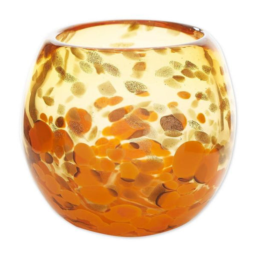 Glass Vase or Decorative Bowl - Orange - Giftscircle