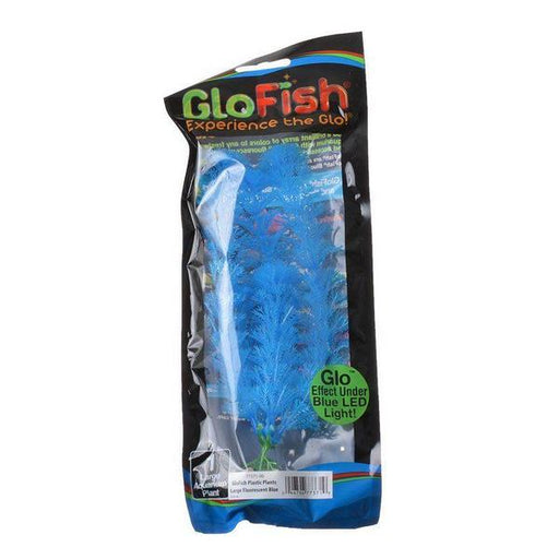 GloFish Blue Aquarium Plant - Large - (7"-8.5" High) - Giftscircle