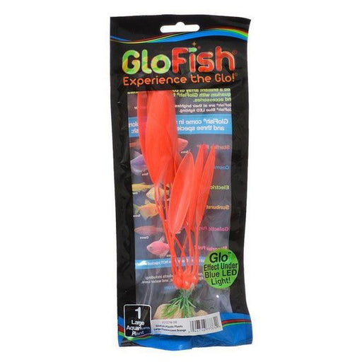 GloFish Orange Aquarium Plant - Large - (7"-8.5" High) - Giftscircle