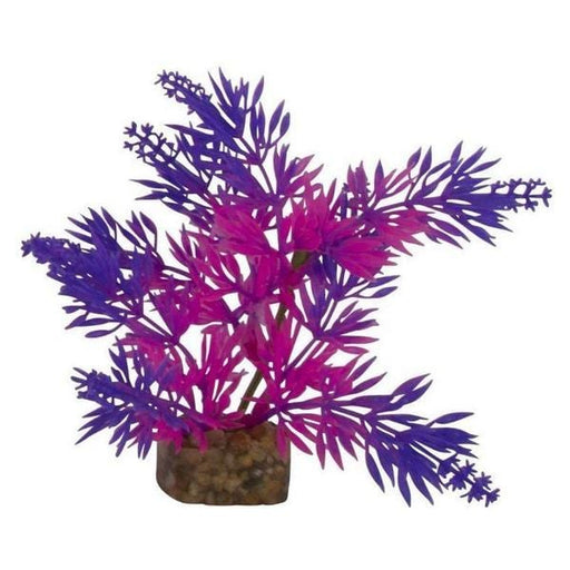 GloFish Plastic Aquarium Plant - Purple/Pink - Small - Giftscircle