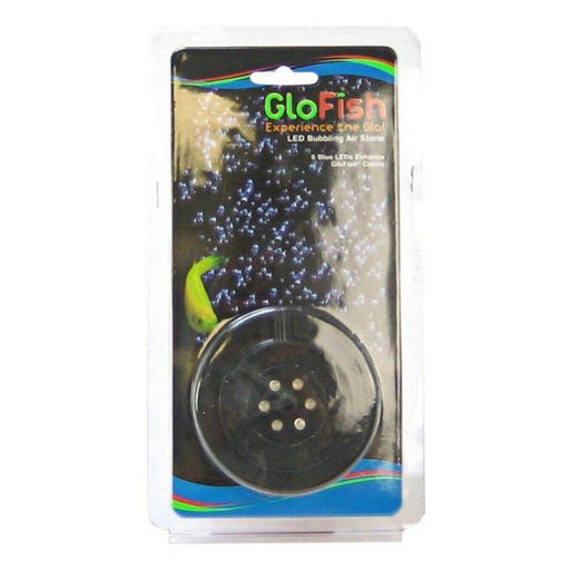 GloFish Round Bubbling Air Stone with 6 LEDs - 2.6"L x 4"W x .5"H - Giftscircle