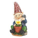 Gnome with Flower Solar Garden Statue - Giftscircle