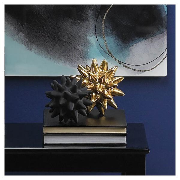 Gold and Black Spike Sculpture Set - Giftscircle