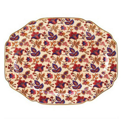 Gold-Rimmed Indian Style Serving Platter - Giftscircle