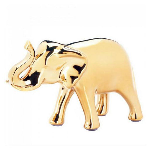 Golden Ceramic Elephant Figurine - 5 inches - Giftscircle
