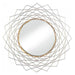 Golden Geometric Metal Wall Mirror - Giftscircle
