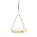 Golden Metal Rectangular Hanging Plant Holder - Giftscircle