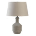 Gray Porcelain Table Lamp with Linen Shade - Giftscircle